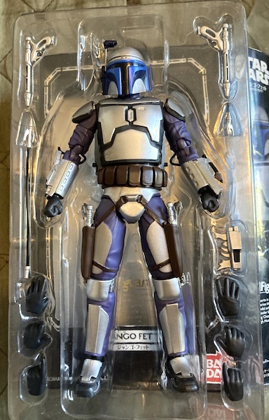S.H. Figuarts Star Wars Episode II Attack of the Clones Jango Fett open box. Click to sell or appraise yours