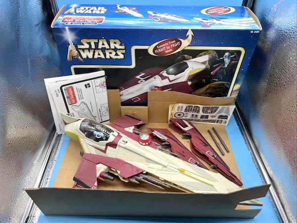 Star Wars Episode II Attack of the Clones Obi-Wan's Jedi Starfighter. Click to value or sell one