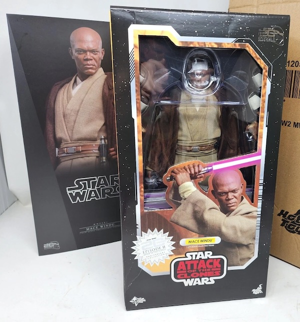 Star Wars Episode II Attack of the Clones MMS681 1/6th Scale Jedi Master Mace Windu. Click to value or sell one