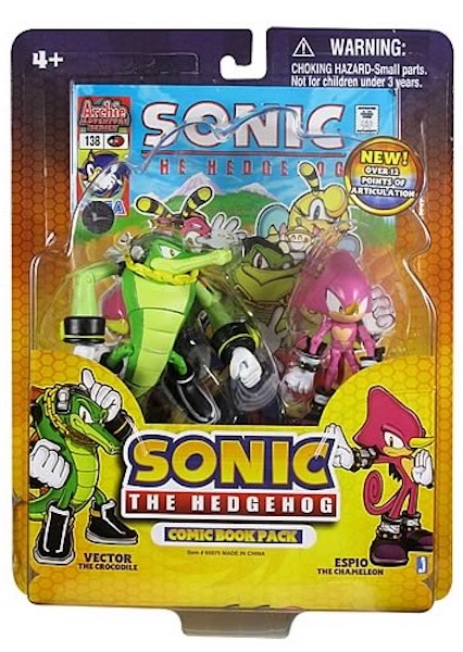 Jazwares Sonic The Hedgehog Espio and Vector Comics Two-Pack. Click for a free appraisal