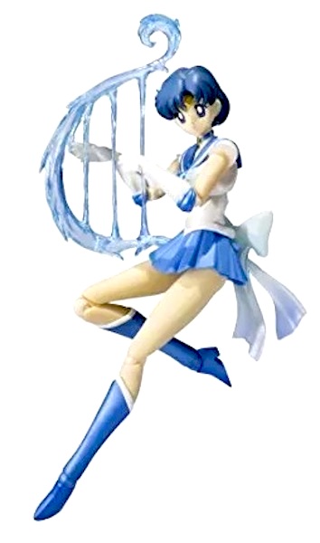 S.H.Figuarts Sailor Moon Super Pretty Guardian Sailor Mercury Figure out of the box. Click to sell or appraise yours