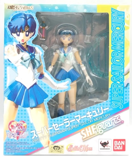 S.H.Figuarts Sailor Moon Super Pretty Guardian Sailor Mercury Figure. Click to sell or appraise yours