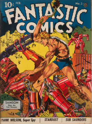 Fantastic Comics #3: Classic robot cover by Lou Fine. Click to sell one or appraise it