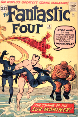 Fantastic Four #4
1st Silver Age Sub-Mariner