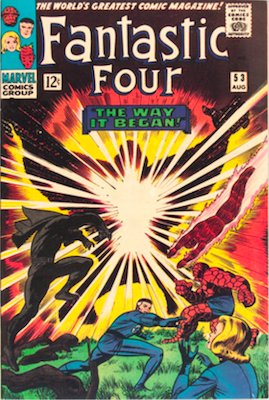 Fantastic Four #53: Origin of Black Panther. Click to have your copy appraised