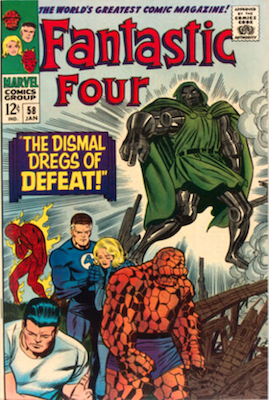 Fantastic Four #58: Dr. Doom cover story. Click to sell or value one