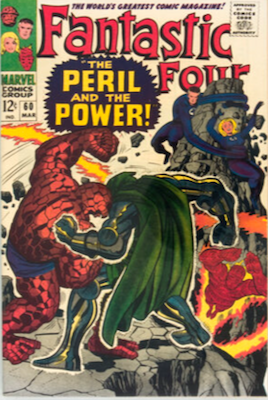 Fantastic Four #60: Dr. Doom cover. Click to sell or appraise your vintage comic books