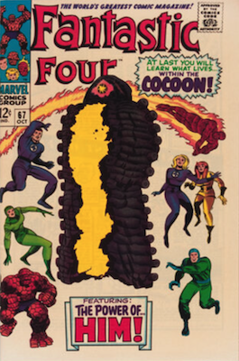 Fantastic Four #67: First Adam Warlock. Click to value yours