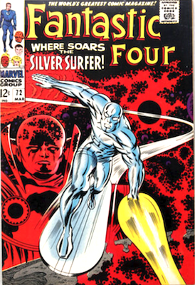 Fantastic Four #72 Classic Silver Surfer cover. Click for values