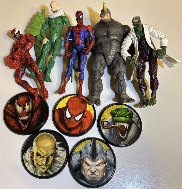 Marvel Legends Spider-Man Fearsome Foes out of the box. Click to have yours valued