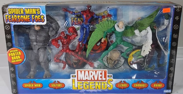 Marvel Legends Spider-Man Fearsome Foes Box Set. Click to have yours valued