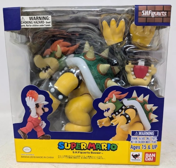 Super Mario S. H. Figuarts Bowser action figure, Bandai (2016)