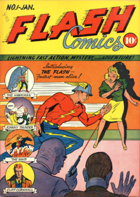 Flash Comics #1: 1st appearance of the Flash. Click for values