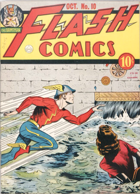 Flash Comics #10: Classic Flash cover. Click for a valuation