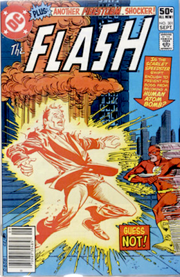 Flash #301: Atomic bomb cover. Click to value your Flash comics