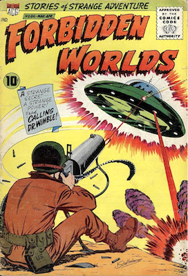 Forbidden Worlds #86: Flying saucer cover. Click to sell sci-fi comics