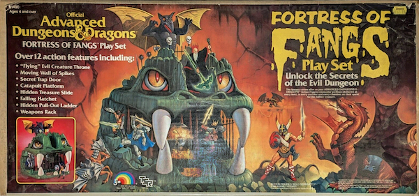 Advanced Dungeons and Dragons: Fortress of Fangs playset. Rare complete in box!