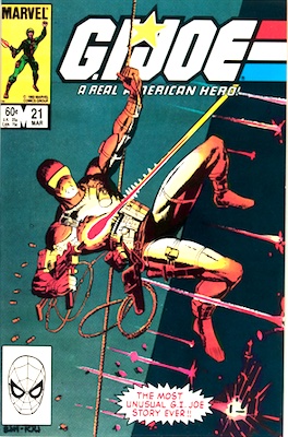 G. I. Joe #21: Silent issue; 1st Storm Shadow. Click for appraisal