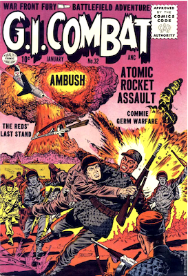 GI Combat #32: Atomic war cover. Click to sell sci-fi comic books