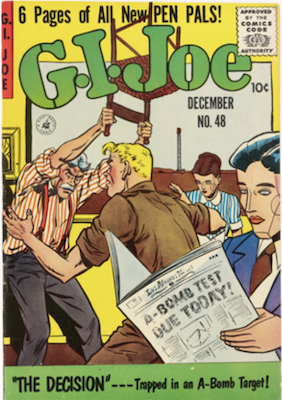 GI Joe #48 (Ziff-Davis): Atom bomb story. Click to sell your comics