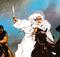 Gandalf in the Ralph Bakshi Lord of the Rings cartoon Gandalf in the Ralph Bakshi Lord of the Rings cartoon