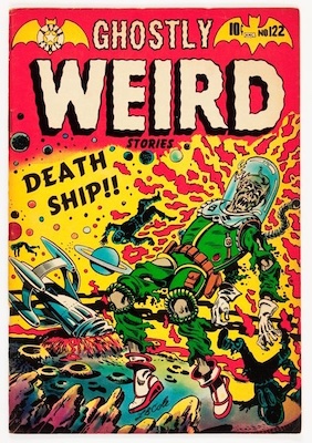 Ghostly Weird Stories #122: Classic horror sci-fi cover by LB Cole