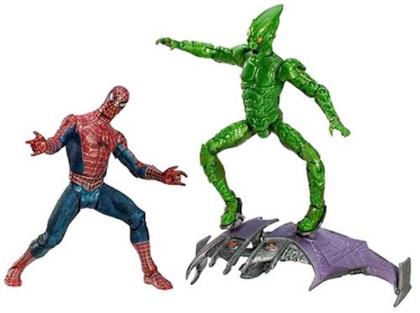Spider-Man Super Poseable Green Goblin and Spider-Man out of the pack. Click to appraise yours