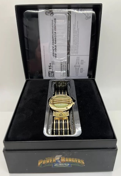 SDCC Power Rangers Legacy Zeo Gold Ranger Communicator open box. Click for free appraisal