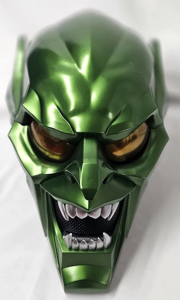 Marvel Legends Series Roleplay No Way Home Green Goblin Helmet out of the box. Click to value or sell yours