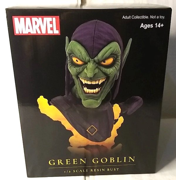 Marvel Comics Diamond Select Green Goblin 1:2 Scale Resin Bust. Click to sell or value yours
