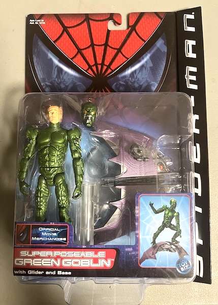 Spider-man Super Poseable Green Goblin Action Figure. Click to value yours