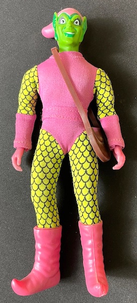 Mego Green Goblin Action Figure out of the box. Click to value or sell yours