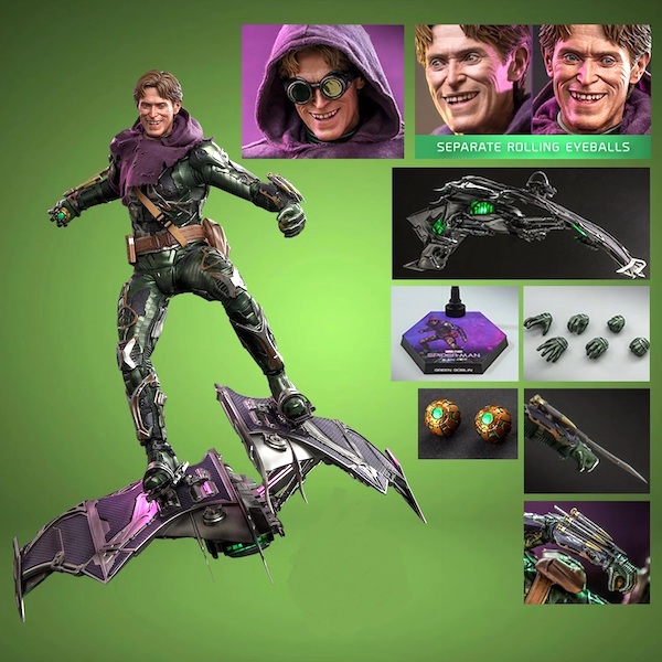 Spider-Man No Way Home MMS674 1/6th Scale Green Goblin (Upgraded Suit) out of the box. Click to value or sell one