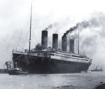 The RMS Titanic, aka The Unsinkable, sank on its maiden voyage The RMS Titanic, aka The Unsinkable, sank on its maiden voyage
