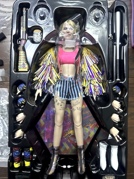 Birds of Prey MMS566 Harley Quinn (Caution Tape Jacket) open box. Click to sell one