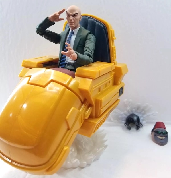 Hasbro Marvel Legends Professor X with Hover Chair out of box. Click to value yours
