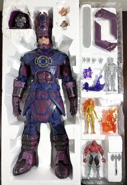 HasLab Marvel Legends Galactus Action Figure With Stretch Goals open box. Click to appraise yours free