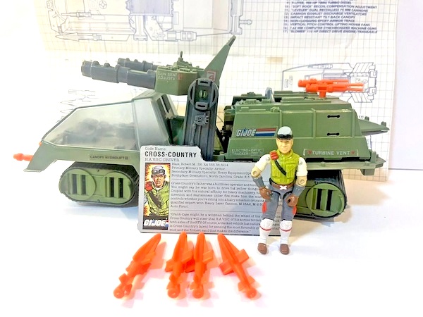 G.I. Joe Havok Vehicle with Cross-Country out of the box. Click to value yours, or sell