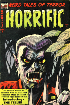 Horrific #8: pre-Code Werewolf cover