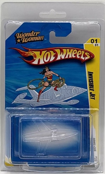 2010 SDCC DC Comics Mattel Hot Wheels Wonder Woman Invisible Jet. Click for a free valuation or to sell yours