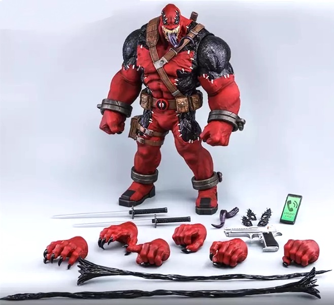 Hot Toys VMG35 Special Edition Venom Deadpool 1/6th Figure out of the box. Click for free appraisal or to sell yours