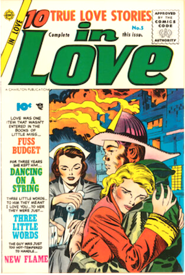 In Love #5 (1955): Simon and Kirby cover. Click to sell or appraise Romance comics