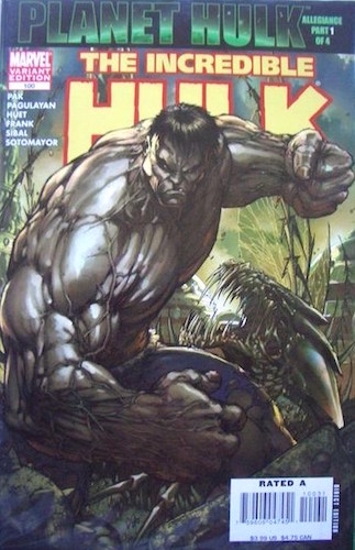 Incredible Hulk 100 Turner Variant Cover (2007). Click to sell yours
