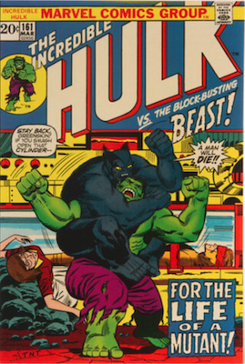 Incredible Hulk #161: Beast vs Hulk. Click for values