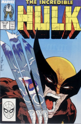 Incredible Hulk #340: Classic Todd McFarlane Wolverine cover