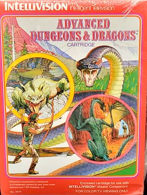 AD&D Intellivision (1983). One of the earliest D&D licensed video games. Click to sell or appraise yours
