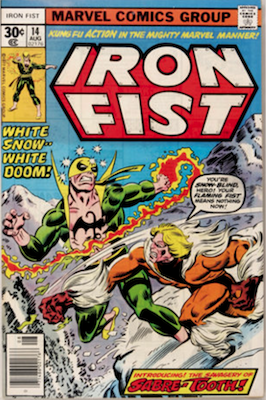 Iron Fist #14: 1st Sabretooth. Click for an appraisal