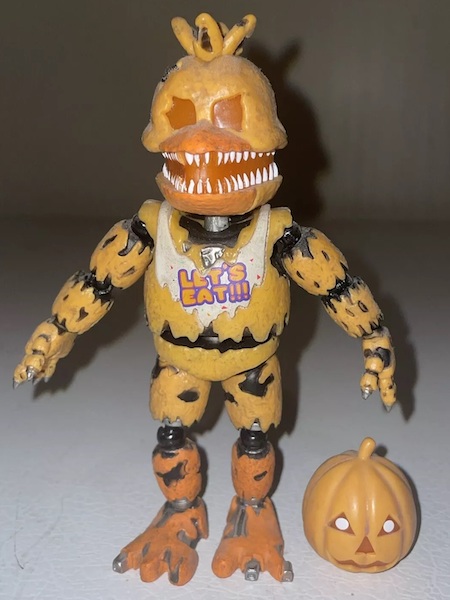 Five Nights At Freddy’s Jack O' Chica Action Figure out of the pack. Click for appraisal