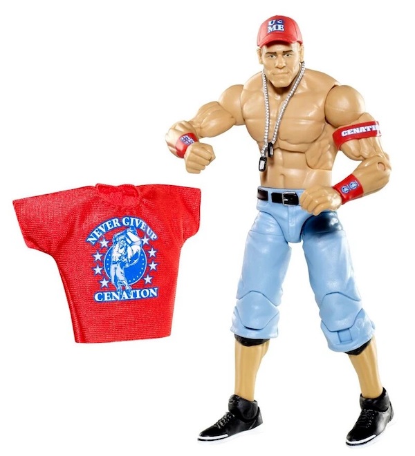 WWE Elite Series 14 John Cena Action Figure out of the pack. Click to sell yours
