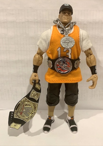 WWE Defining Moments 2005 Draft Lottery Exclusive John Cena Action Figure out of the pack. Click to sell one